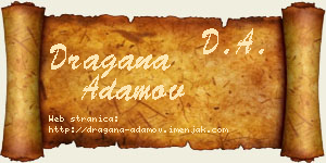 Dragana Adamov vizit kartica